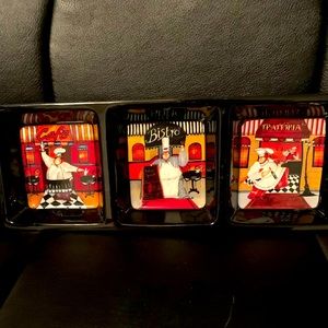 Certified International 3 Section Service Platter